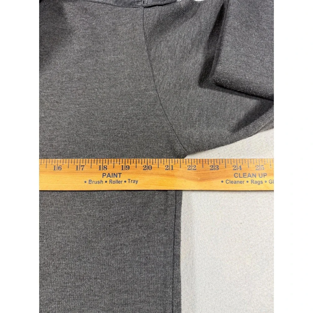 Gianni Versace Mens XL Gray Knit Quarter Button Mock Neck Pullover Long Sleeve